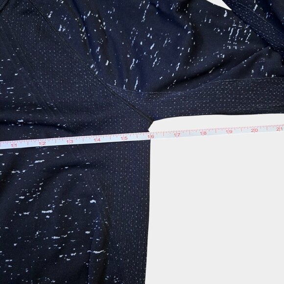 Athleta Speedlight Speckle Long Sleeve Top M Black Workout Athleisure Yoga NWOT - Picture 9 of 9